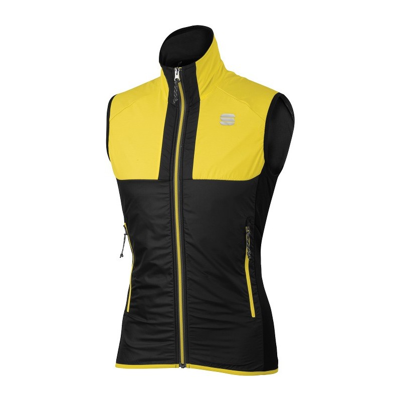 Gilet Sportful Cardio Wind Vest noir-jaune